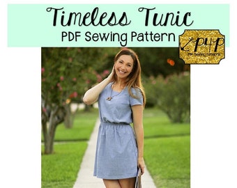 Timeless Tunic | PDF Sewing Pattern, Adult Sizes XXS - Plus 3X