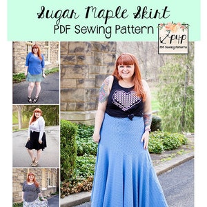 Sugar Maple Skirt | PDF Sewing Pattern, Adult Sizes XXS - Plus 5X