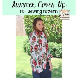 Summer Cover up | PDF Sewing Pattern, Adult Sizes XXS - Plus 3X - Etsy