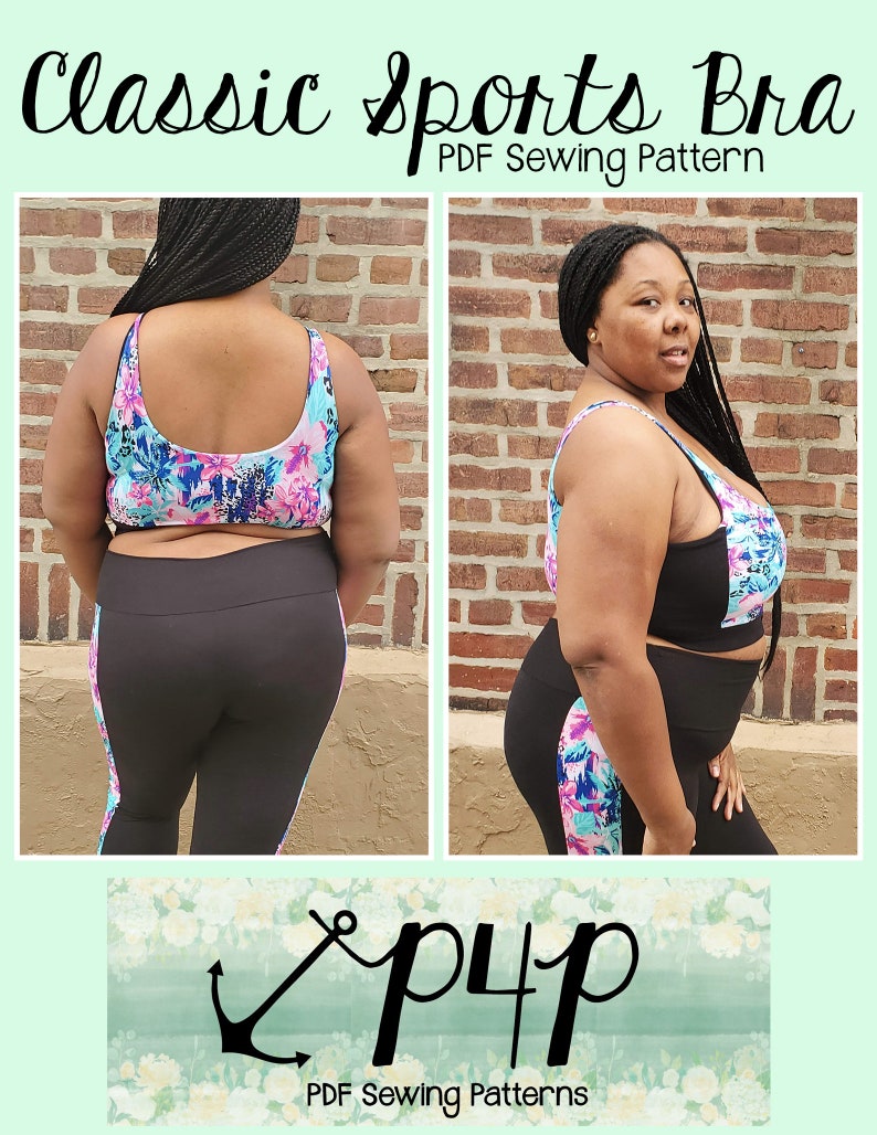 Shapewear Pattern Classic Sports Bra | PDF Sewing Pattern, Adult Sizes XXS - Plus 5X - Etsy