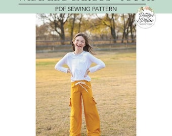 Pantalon cargo large - Jeune l Patron de couture PDF pour pantalons de survêtement et shorts