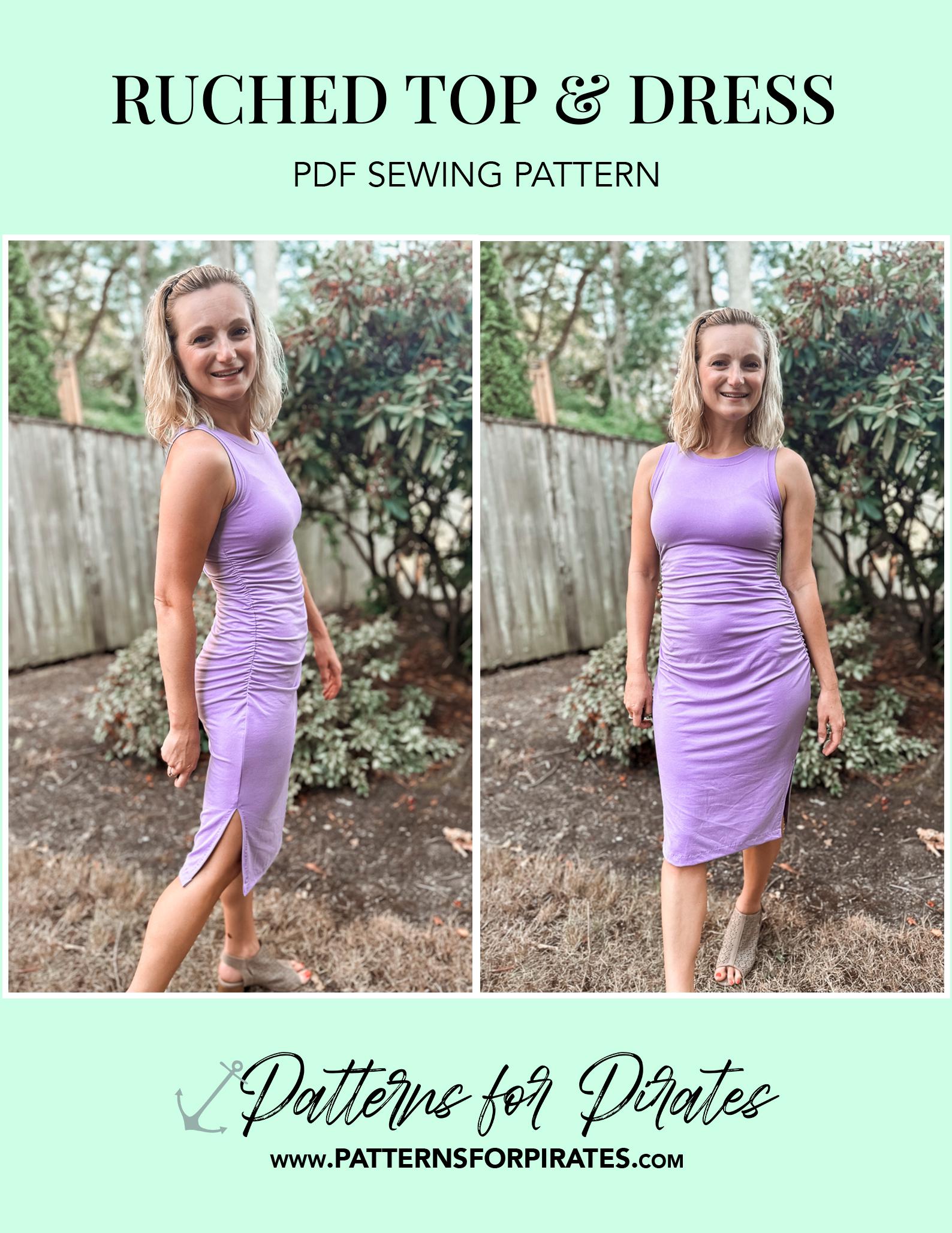 ruching dress pattern Ruched Top & Dress