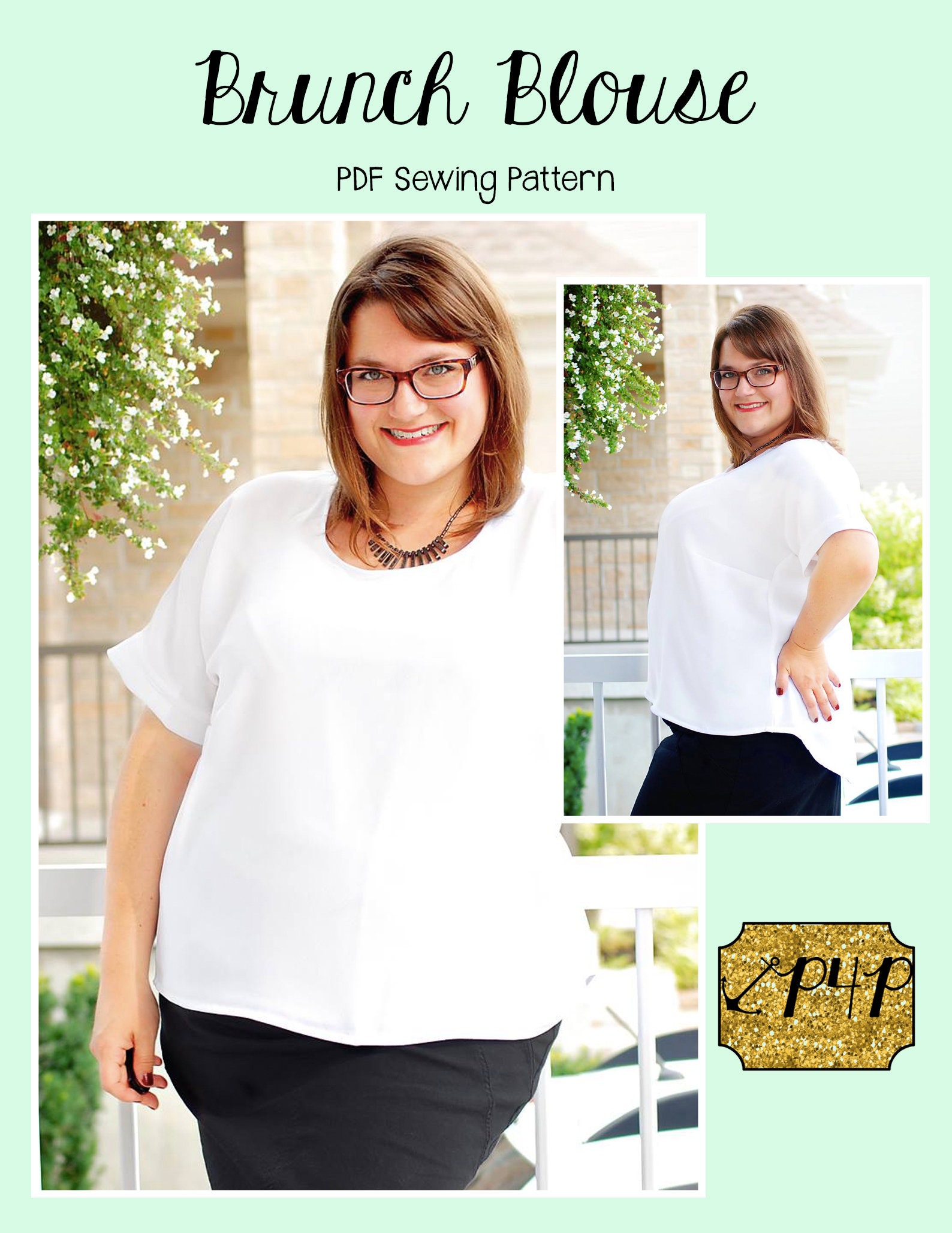 Brunch Simple Patterns Brunch Blouse | PDF Sewing Pattern, Adult Sizes XXS - Plus 3X - Etsy