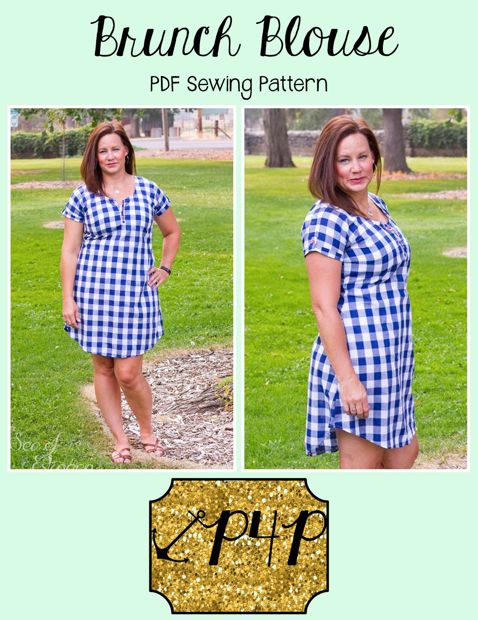 Brunch Simple Patterns Brunch Blouse | PDF Sewing Pattern, Adult Sizes XXS - Plus 3X - Etsy