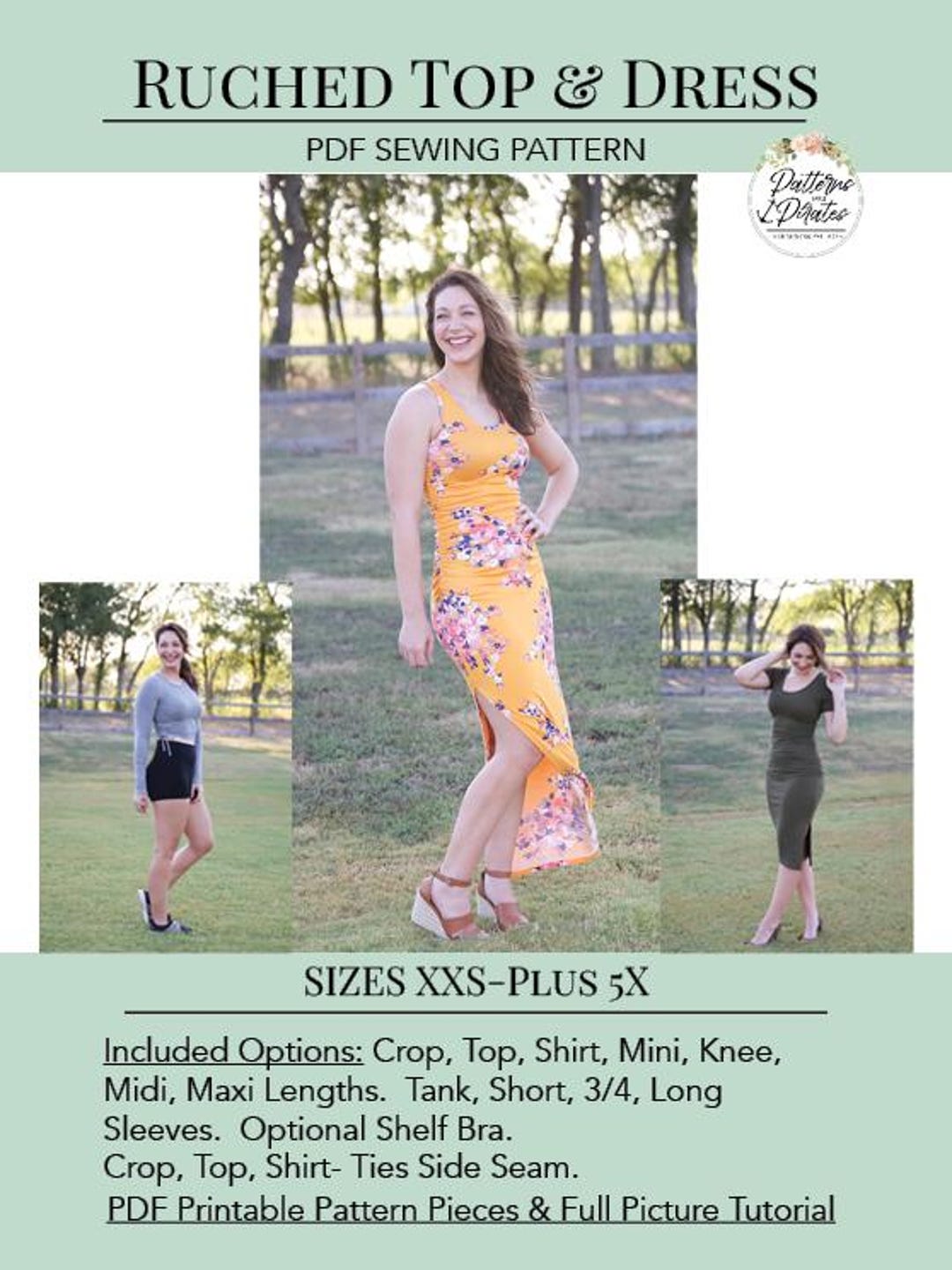 ruched top dress pattern Pattern Tutorial: Gathered Dress (ruched dress)