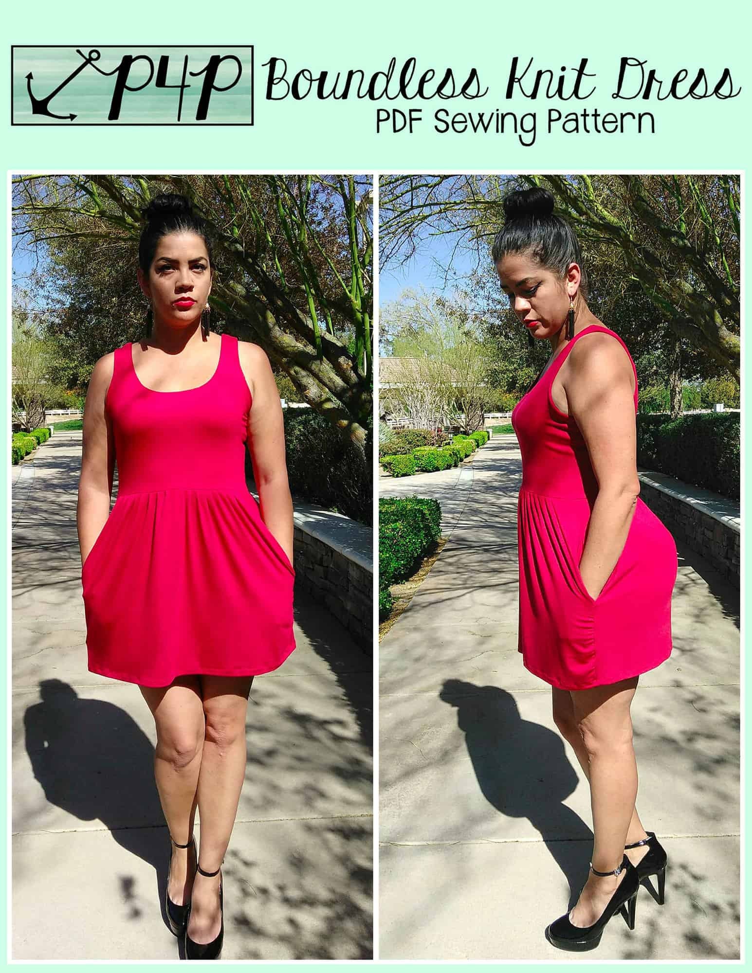Boundless Knit Dress | PDF Sewing Pattern, Adult Sizes XXS - Plus 3X - Etsy