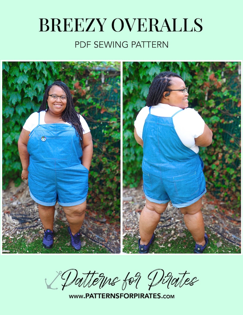 Free Adult Overall Pattern Breezy Overalls | PDF Sewing Pattern, Adult Sizes XXS - Plus 5X - Etsy