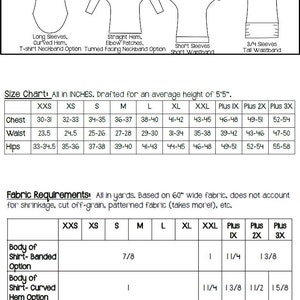 Pumpkin Spice Dolman Shirt für Frauen PDF Schnittmuster Größen XXS-XXL Strick, Top, Tunika Modern, Stylish, Langarm Bild 5