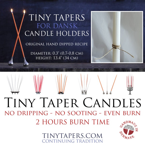 Thin Taper Candles Etsy