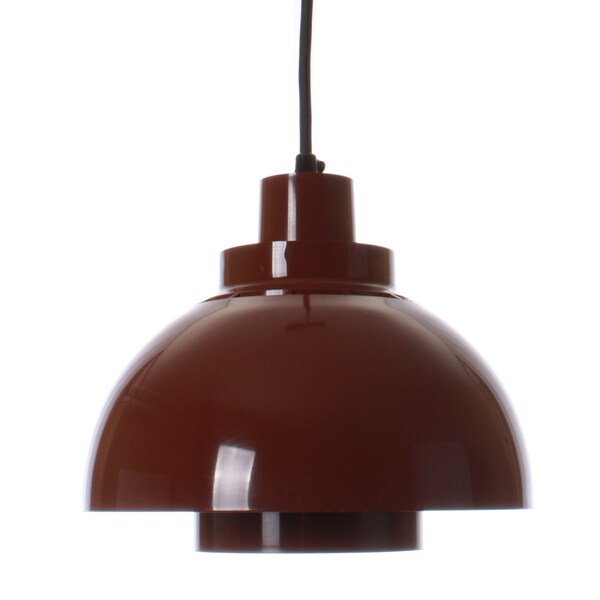 MINISOL pendant by K Kewo - 1960s - Nordisk Solar Compagni. Iconic Danish vintage design. Super beautiful brown hanging lamp in ABS plastic.