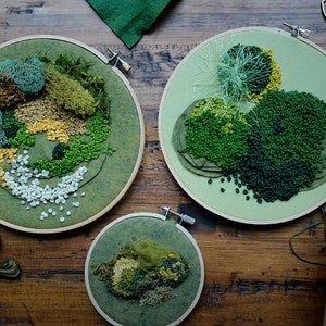 How to Make a Moss Embroidery Tutorial Video