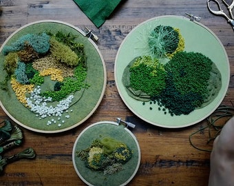 How to Make a Moss Embroidery Tutorial Video