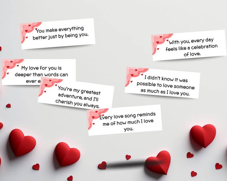 Valentine's Day Printable Love Notes, 30 Pack (digital Download) - Etsy