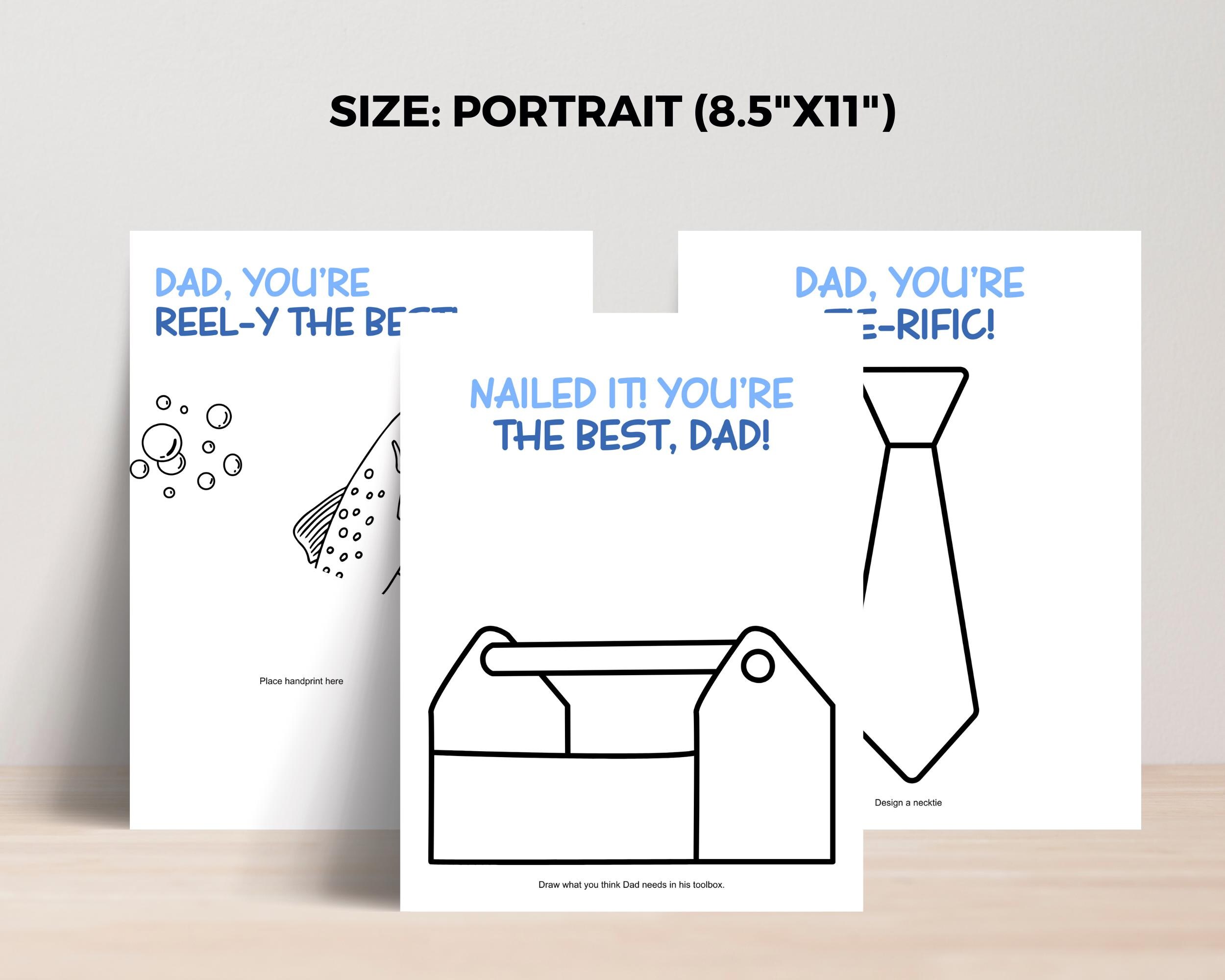Father's Day Craft Bundle, 7 Printable Kid Activities (digital Download ...