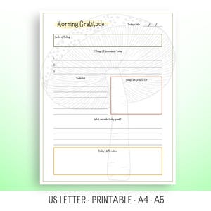 Woodland Morning & Evening Gratitude Printable