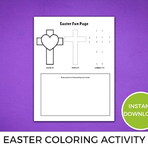 Easter Coloring Activity Printable, Palm Sunday Activity, Easter Activities, Sunday School Craft, Easter Story, Palm Sunday Craft