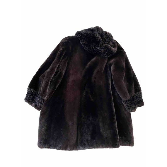Vintage Razook’s Coat Tissavel Faux Fur Brown Hoo… - image 9