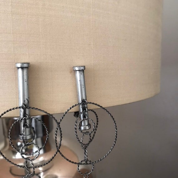 Pellini Silver Circular Dangle Drop Clip Earrings - image 4