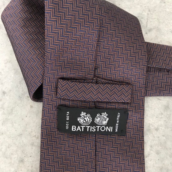 Printed silk tie - Battistoni