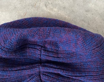Vintage Patricia Underwood Purple Blue Wool Knit Turban Hat OS One Size Vintage Patricia Underwood Purple Blue Wool Knit Turban Hat  main image 3