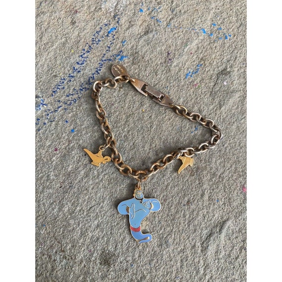 Vintage Bracelet Disney Chain Aladdin Genie Chain… - image 4