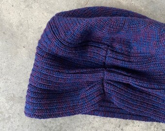 Vintage Patricia Underwood Purple Blue Wool Turban Hat OS  display picture 3