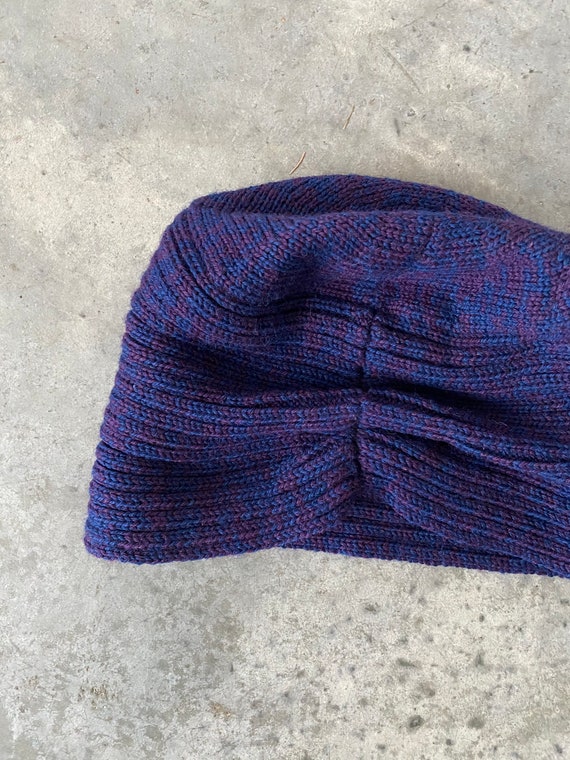 Vintage Patricia Underwood Purple Blue Wool Knit Turban Hat OS One Size Vintage Patricia Underwood Purple Blue Wool Turban Hat OS  main image 3
