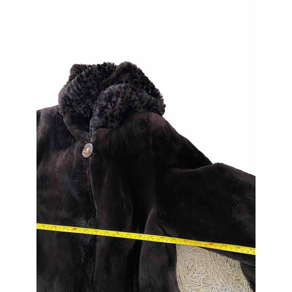 Vintage Razook’s Coat Tissavel Faux Fur Brown Hoo… - image 10