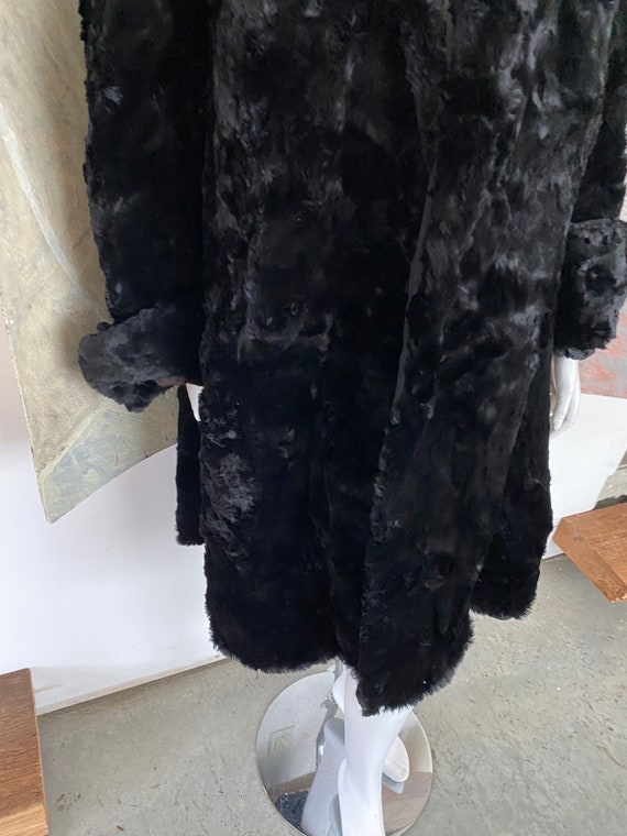 Vintage I.J. Fox Black Persian Lamb & Mink Fur Wo… - image 5