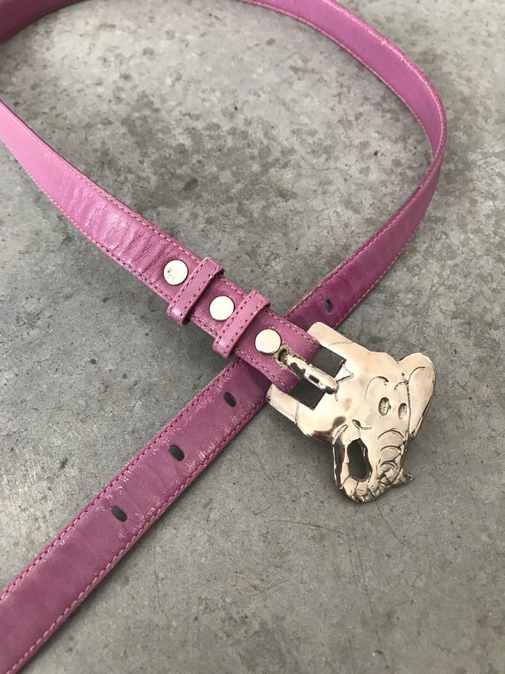 Ilana Goor Elephant Womens Purple Art to Wear Belt Size  display picture 2