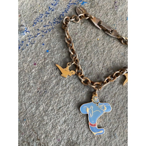 Vintage Bracelet Disney Chain Aladdin Genie Chain… - image 2