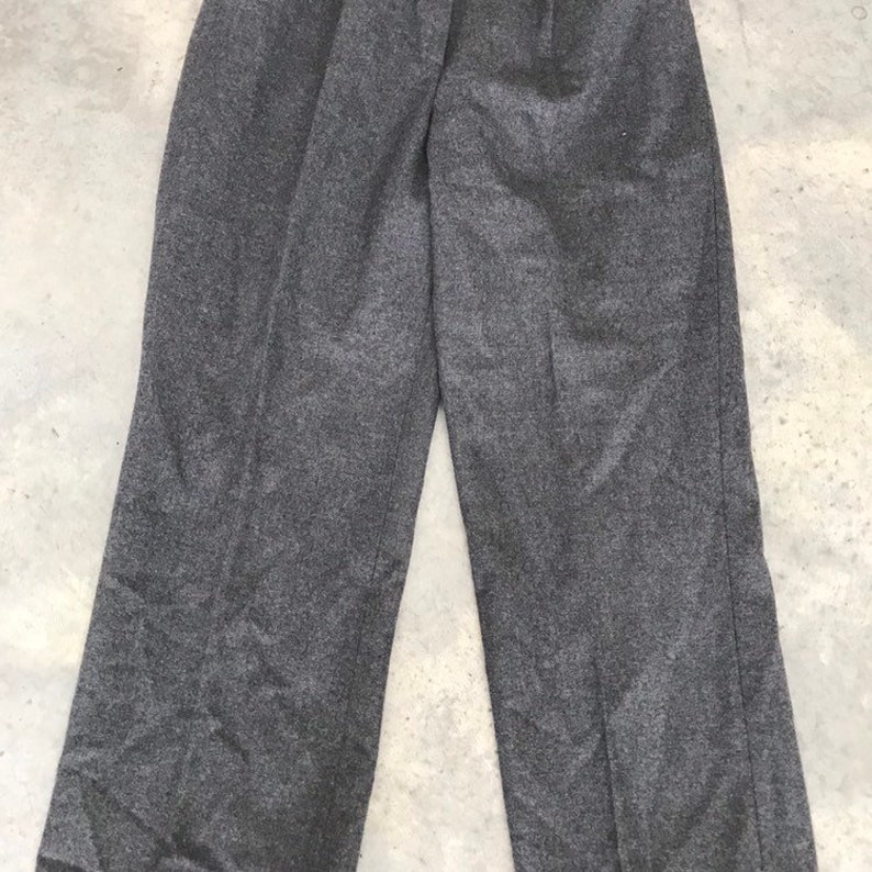 Vintage Giorgio Sant/'Angelo Grey Wool Womens Trouser Dress Pants Size 12