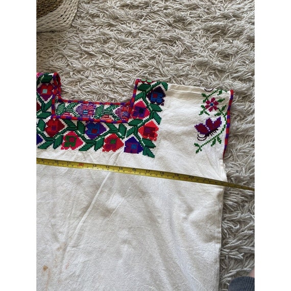 Vintage Peasant Top Hungarian Blouse Authentic Em… - image 7