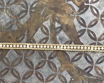 Vintage Sarah Cov Coventry Quartz and Gold Plated Chain Link Bracelet