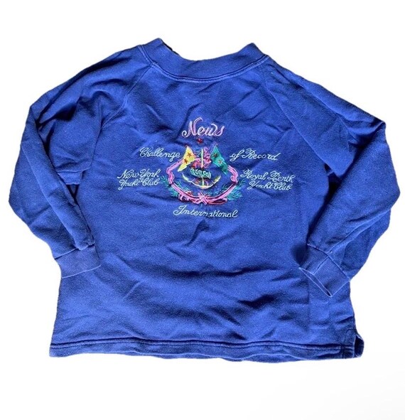 Vintage International News Shirt T-Shirt Kids Yacht Club Small