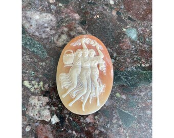 Antique Victorian / Edwardian Period Shell Cameo