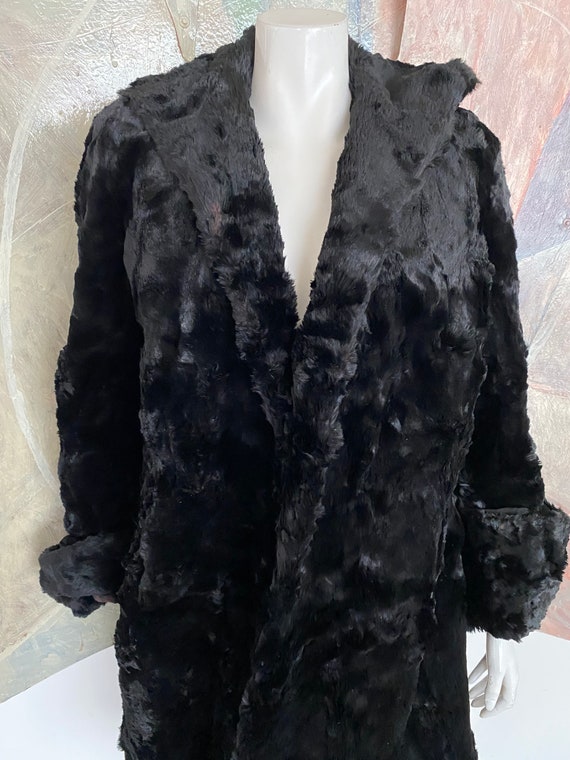 Vintage I.J. Fox Black Persian Lamb & Mink Fur Wo… - image 10