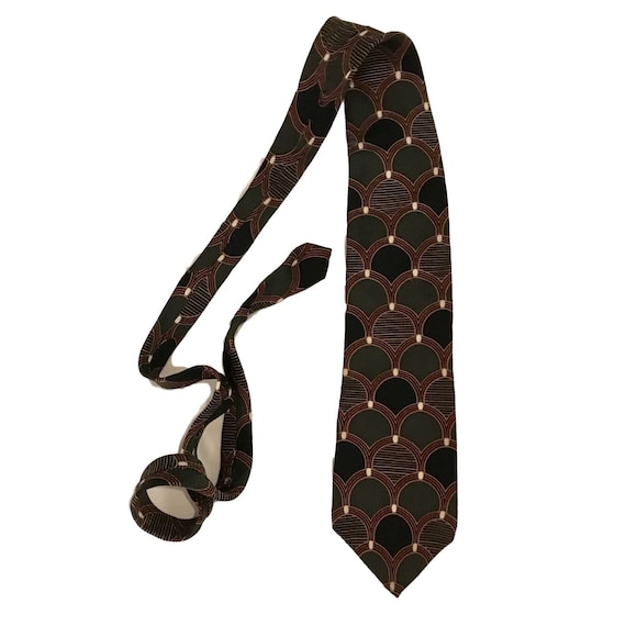 Bill Blass Black Label Asian Print Classic Mens Tie 