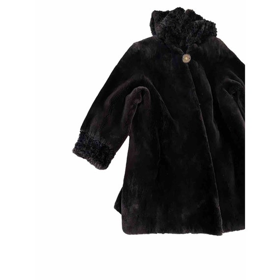 Vintage Razook’s Coat Tissavel Faux Fur Brown Hoo… - image 6
