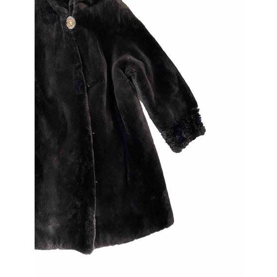 Vintage Razook’s Coat Tissavel Faux Fur Brown Hoo… - image 3