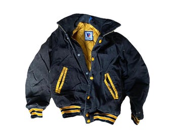 Vintage Rennoc Jacket Varsity Kids Boys 80s Medium 10-12