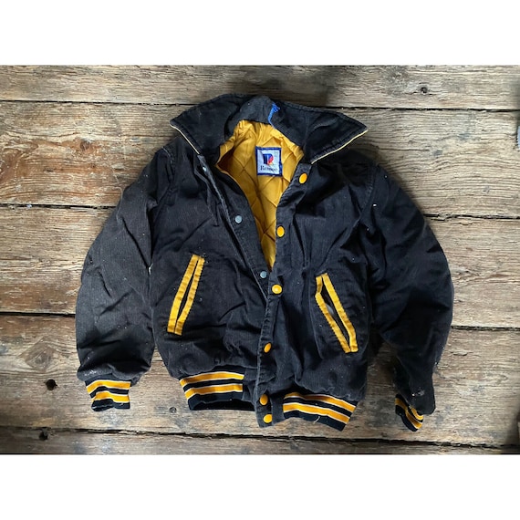 Embroidery A Few Good Kids Black & Yellow Varsity Jacket - Jackets Masters