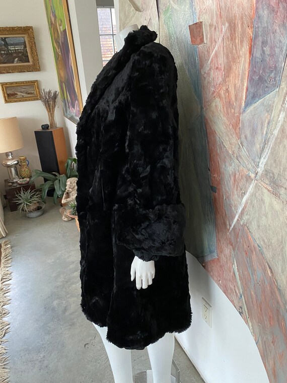 Vintage I.J. Fox Black Persian Lamb & Mink Fur Wo… - image 9