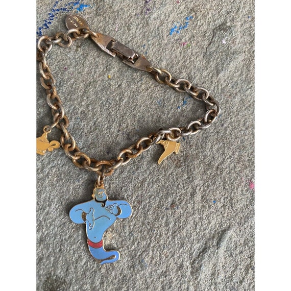 Vintage Bracelet Disney Chain Aladdin Genie Chain… - image 3