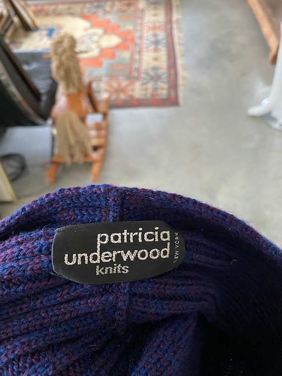 Vintage Patricia Underwood Purple Blue Wool Turban Hat OS  display picture 1