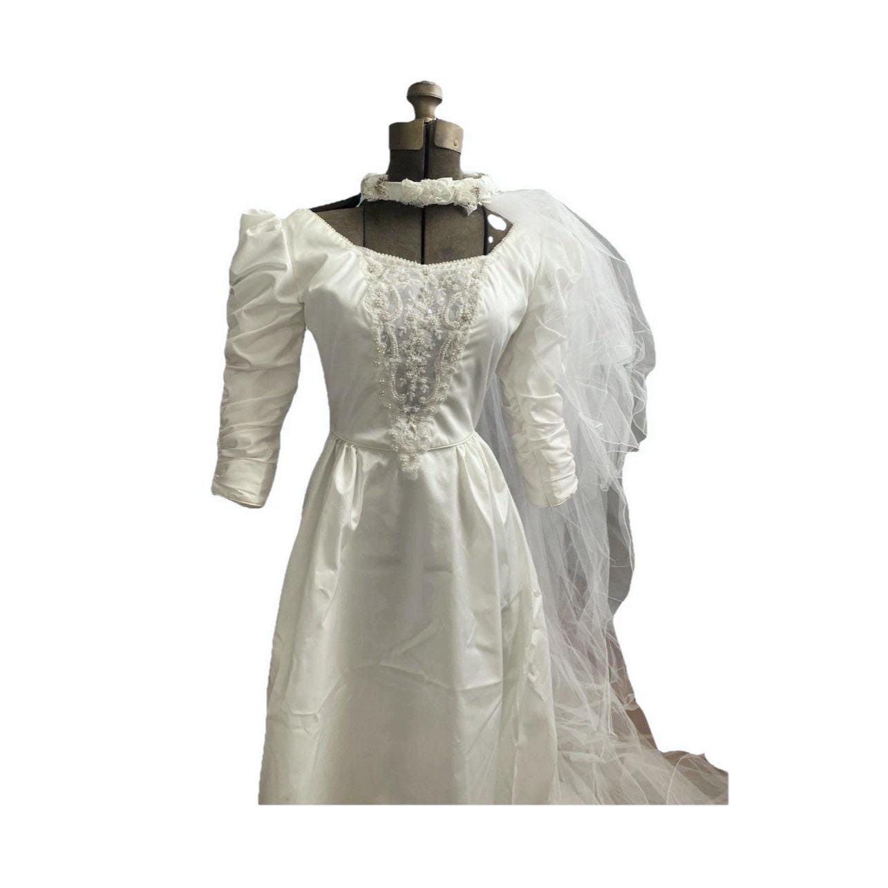 Vintage House of Bianchi Wedding Veil 70s House of Bianchi White Bridal Bow Veil Comb - Etsy main image 3