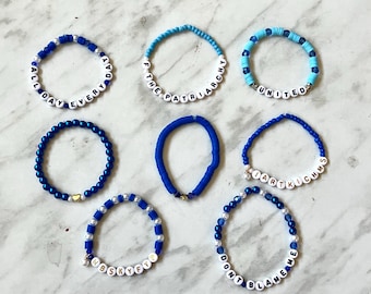 Blue Beaded Bracelet: Solidarity and Hope