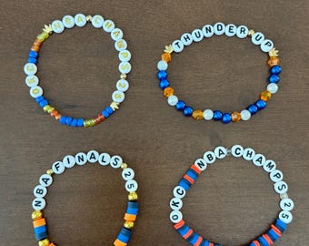 Oklahoma City Thunder Championship Friendship Bracelets