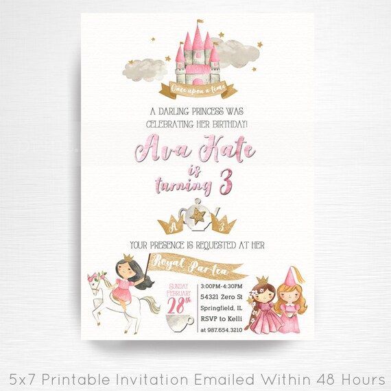 open lace back dress princess dresses birthday invitation