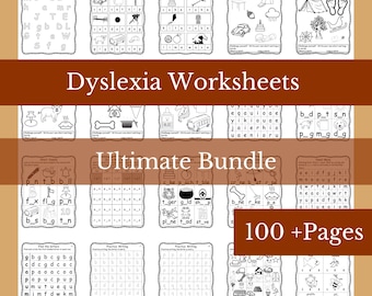 Dyslexia Lesearbeitsbuch: 100+ Rechtschreibaktivitäten, ab 6 Jahren (Digitaler Download)